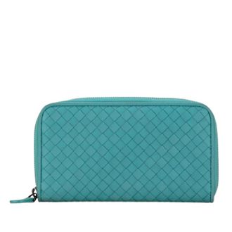 Bottega Veneta Pre-owned Wallets, female, Green, Size: ONE SIZE Pre-owned Leather wallets