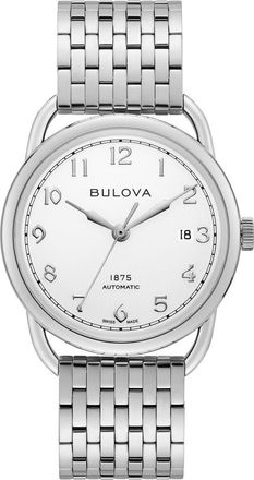 Bulova Joseph Bulova Commodore Bracelet Watch, 38.5mm in Silver-Tone at Nordstrom