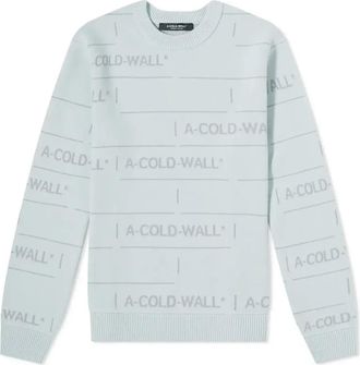 A-Cold-Wall* Chain Jacquard Knit Sweaters Ice Grey ACWMK031IC-GRY