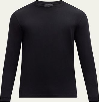Giorgio Armani Mens Mr. Armani Solid T-Shirt