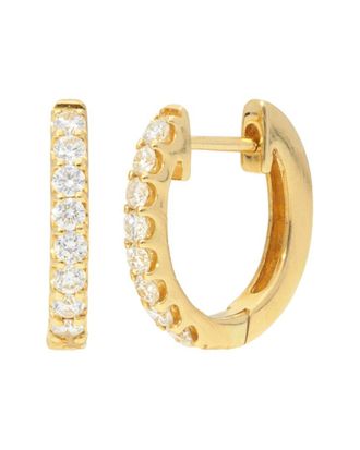 Nephora 14K 0.28 Ct. Tw. Diamond Huggie Earrings