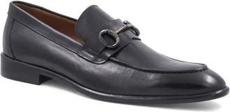 Bruno Magli Alessandro Bit Loafer Mens Black Leather Almond Toe ZAP558