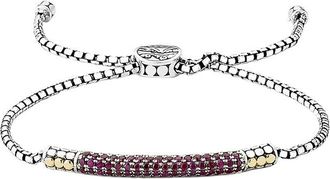 Samuel B. 18K & Silver 1.41 Ct. Tw. Ruby Bracelet