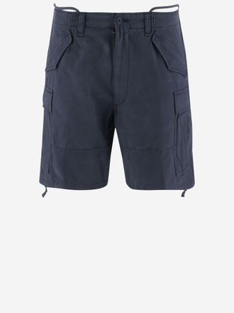 Ralph Lauren Blue Cotton Cargo Shorts