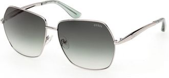 Guess GU00309 10P Womens Sunglasses Silver Size 60