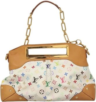 Louis Vuitton Pre-owned Handbags, female, White, Size: ONE SIZE Pre-owned Canvas Handbag