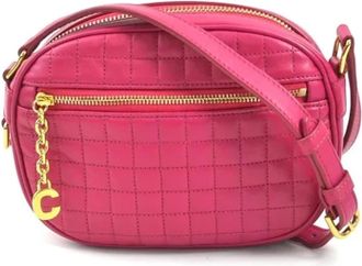 Celine Pre-owned Cross Body Bags, female, Pink, Size: ONE SIZE Pre-owned Fabric celine-bags
