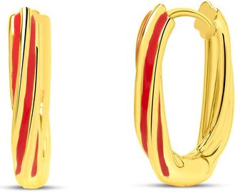 Bruno Magli Serena Gold Hoop Earrings, Rossa