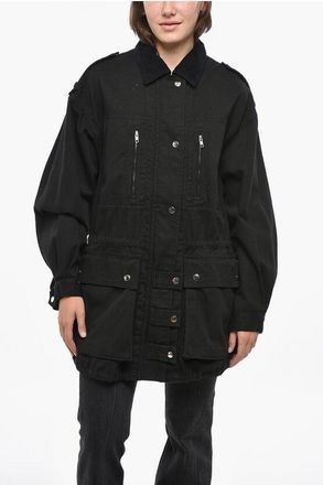 Isabel Marant ETOILE Denim JOANNA Multipocketed Jacket size 48