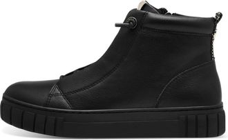 Marco Tozzi Veterlaarzen - Dames - Veterlaarzen - Zwart - 37 EU - Leer - Schoenen