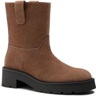 Stuart Weitzman Ren Leather Bootie in Cigar at Nordstrom, Size 8.5