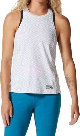 Mountain Hardwear Standard Crater Lake Tank Top In Checks Print