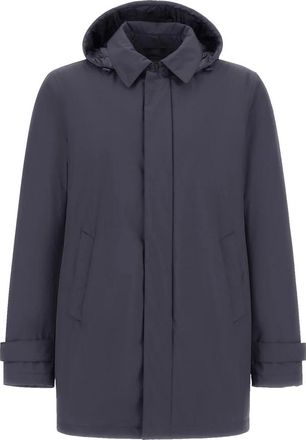 Herno Laminar Windstopper 2-Layer Parka - Heren - Winterjassen - Blauw - L - Polyester - Jassen