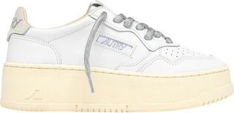Autry Platform Low - Dames - Sneakers - Wit - 40 EU - Leer - Schoenen