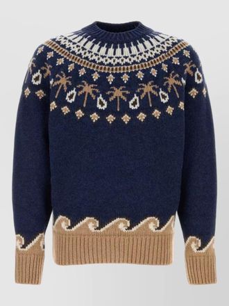 Alanui embroidered virgin wool sweater