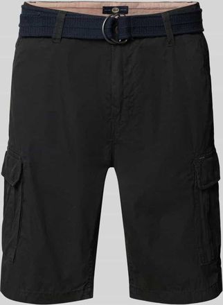 Petrol Industries Regular Fit Bermudas mit Cargo-Taschen in Black, Gr&ouml;&szlig;e XXL