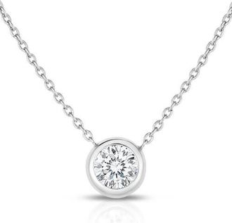 Roberto Coin 18K Gold Diamond Pendant Necklace in White at Nordstrom
