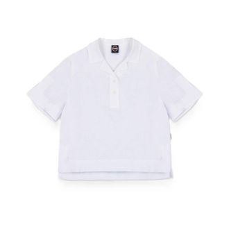 Colmar Polo Shirts, female, White, Size: M Buttoned Polo Shirt