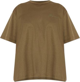 Jacquemus Top met losse pasvorm - Dames - T-shirts - Groen - L - Katoen - Tops