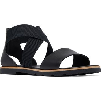 Sorel Ella III Sandal in Black/Black at Nordstrom Rack, Size 5.5