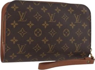 Louis Vuitton Pre-owned Clutches, female, Brown, Size: ONE SIZE Pre-owned Clutch Bag