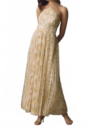 Hutch Blaine Maxi Gown In Yellow Floral