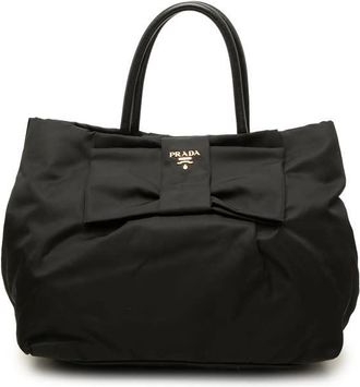 Prada Pre-owned Prada Tessuto Fiocco Bow Handbag Ladies JCZ1ERF7UJJDSA12