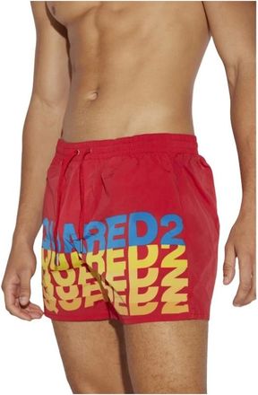 Dsquared2 Uomo, Costumi da bagno, Rosso, M, new