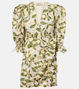 Adriana Degreas Printed cotton-blend minidress
