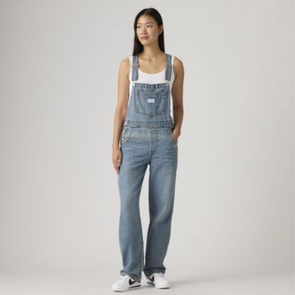 Levi's Vintage Denim Lightweight Overalls - Womens - L - Blue