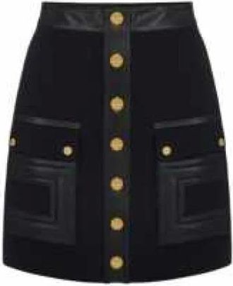 Elisabetta Franchi Rokken, Dames, Zwart, S, Polyester, Mini Rok