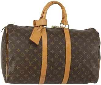 Louis Vuitton Pre-owned Weekend Bags, female, Brown, Size: ONE SIZE Pre-owned Canvas Weekend Bag