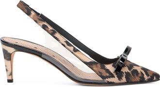 Red Valentino P pumps met spitse neus - Dames - Pumps - Veelkleurig - 36 EU - Leer - Schoenen