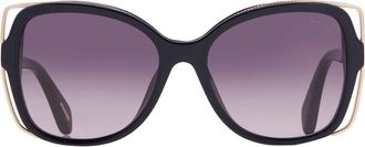 Chopard Gradient Smoke Butterfly Ladies Sunglasses SCH316S 09AG 56