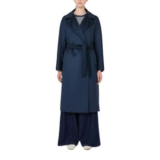 Max Mara Abrigo Resina - Coats - Mujer - Azul - 2XS