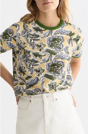 Scotch & Soda Print Knit Top in Lucky Bandana Multi Parsnip at Nordstrom, Size X-Small