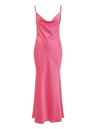 Actualee chain-detail dress - women - Polyester - 44 - Pink
