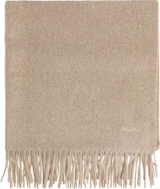 Max Mara Baci Sjaal - Dames - Wintersjaals - Beige - ONE Size - Kasjmier - Accessoires