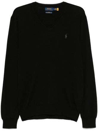 Polo Ralph Lauren V-Neck Sweater With Logo