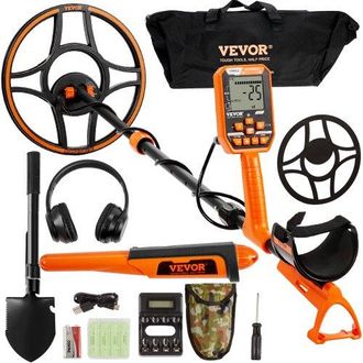 OEM Metalldetektor Profi, Metal Detector Mit 30 Cm Suchspule, 7 Mode, Ip68 Tauchtiefe Bis Zu 3 M Goldsucher Mit Verstellbarem Griff Golddetektor Inkl. Blu