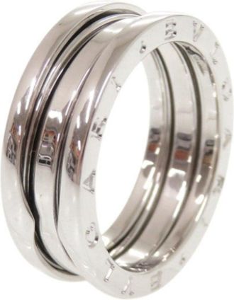 Bulgari White Gold White Gold (18K) Band Ring (Pre-Owned)