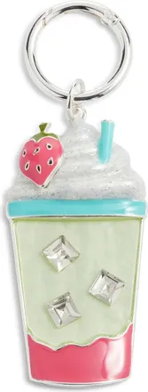 Chelsea28 Strawberry Matcha Bag Charm in Green Multi- Gold at Nordstrom