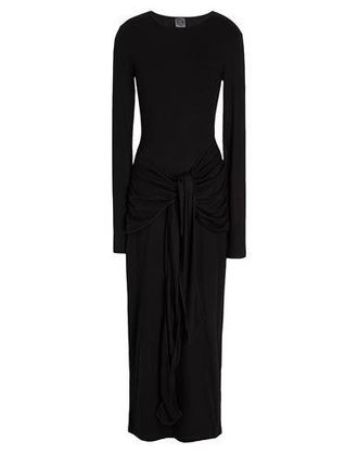 8 by YOOX VISCOSE DRAPED FRONT MAXI DRESS