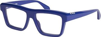 Off-white Eyeglasses Square Full Rim, Blue Frame And Clear Demo Lens Lens Oerj07Hstyle7H4500