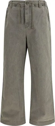 Golden Goose Bicolor Cotton Casual Mens Pants