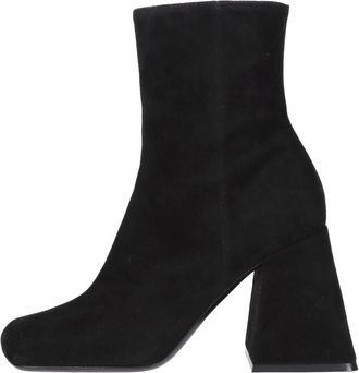 Vic Mati&eacute; Su&egrave;de Enkellaarzen - Dames - Laarzen met Hak - Zwart - 37 EU - Su&egrave;de - Schoenen
