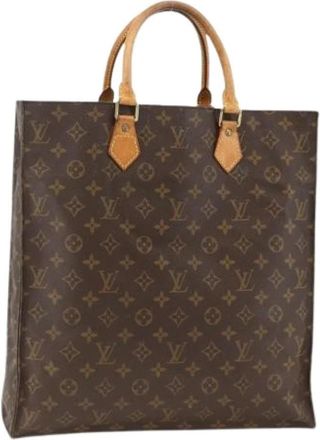 Louis Vuitton Pre-owned Vintage Monogram Tote Bag - Dames - Vintage Shopper - Bruin - ONE Size - Leer - Vintage