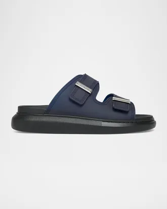 Alexander McQueen Men & apos;s Rubber Double-Buckle Sandals