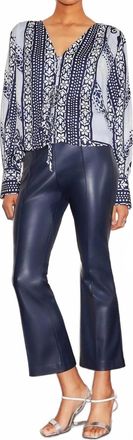 Fifteen Twenty Sigourney Pintuck Pants In Navy
