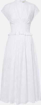 Tory Burch Broderie anglaise cotton midi dress